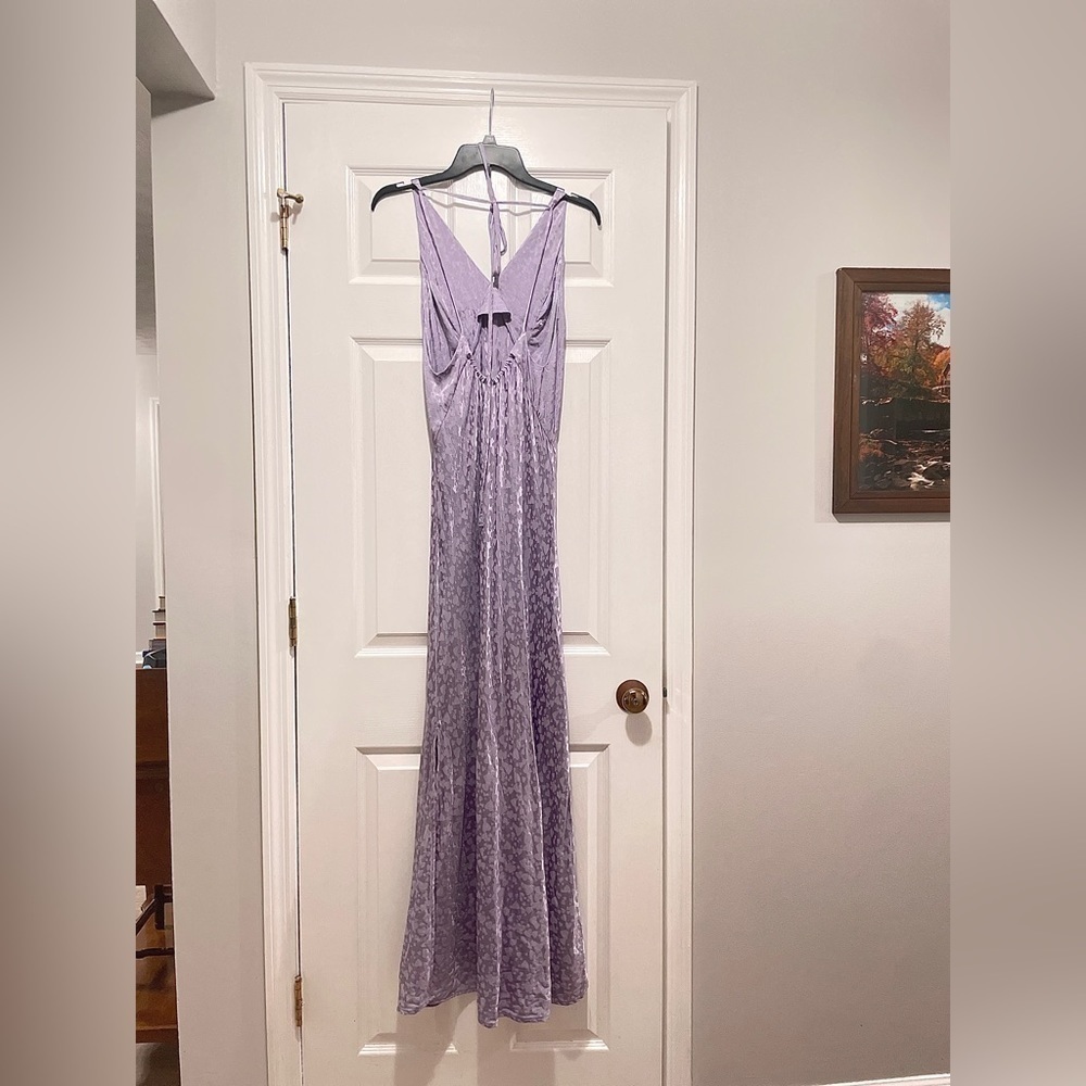 NEW TOPSHOP Heart Jacquard Satin Slip Dress Size 8 NWOT - Picture 7 of 10